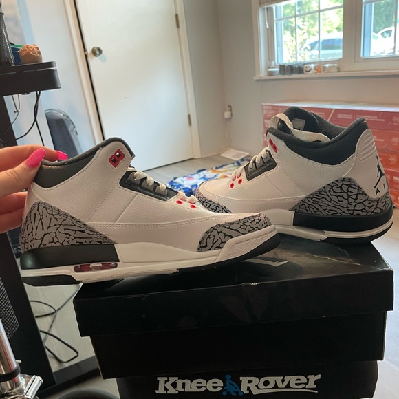 Air Jordan 3 Retro BG size 5.5 youth - Picture 6 of 12